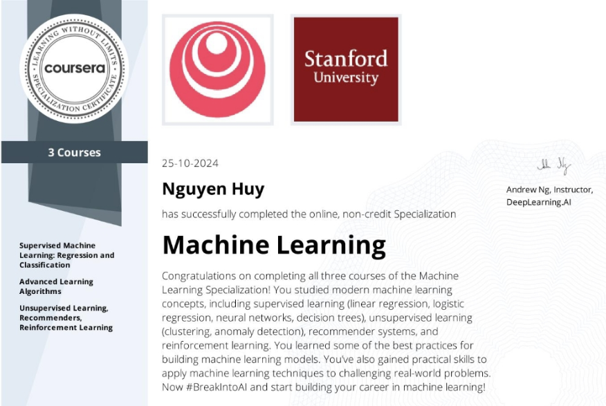 Machine Learning Specialization